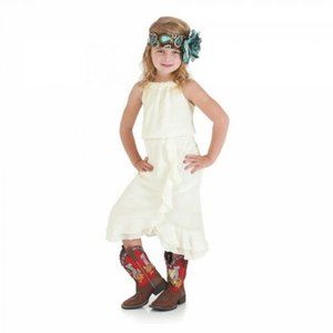 Wrangler Girls Sleeveless Dress Vanilla Cream